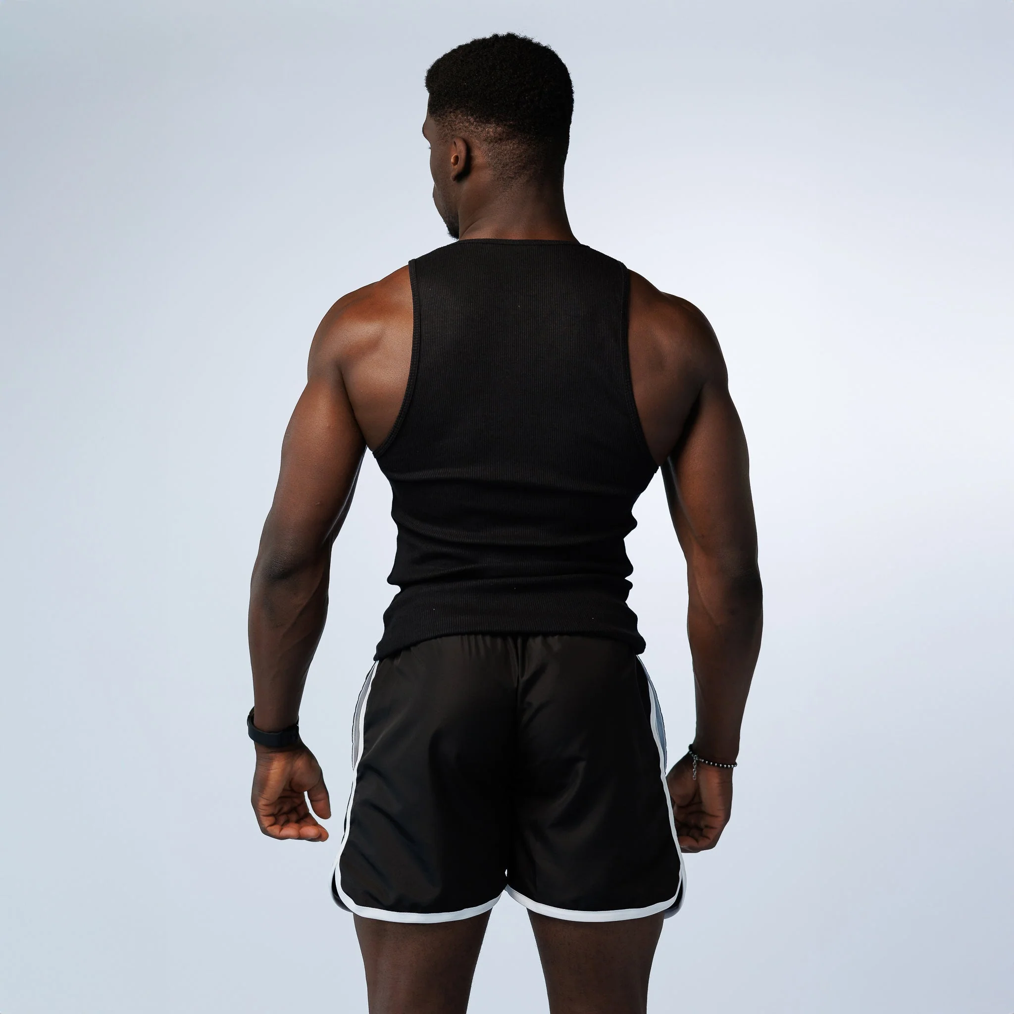 Gym Tank Rib Black - Image 3