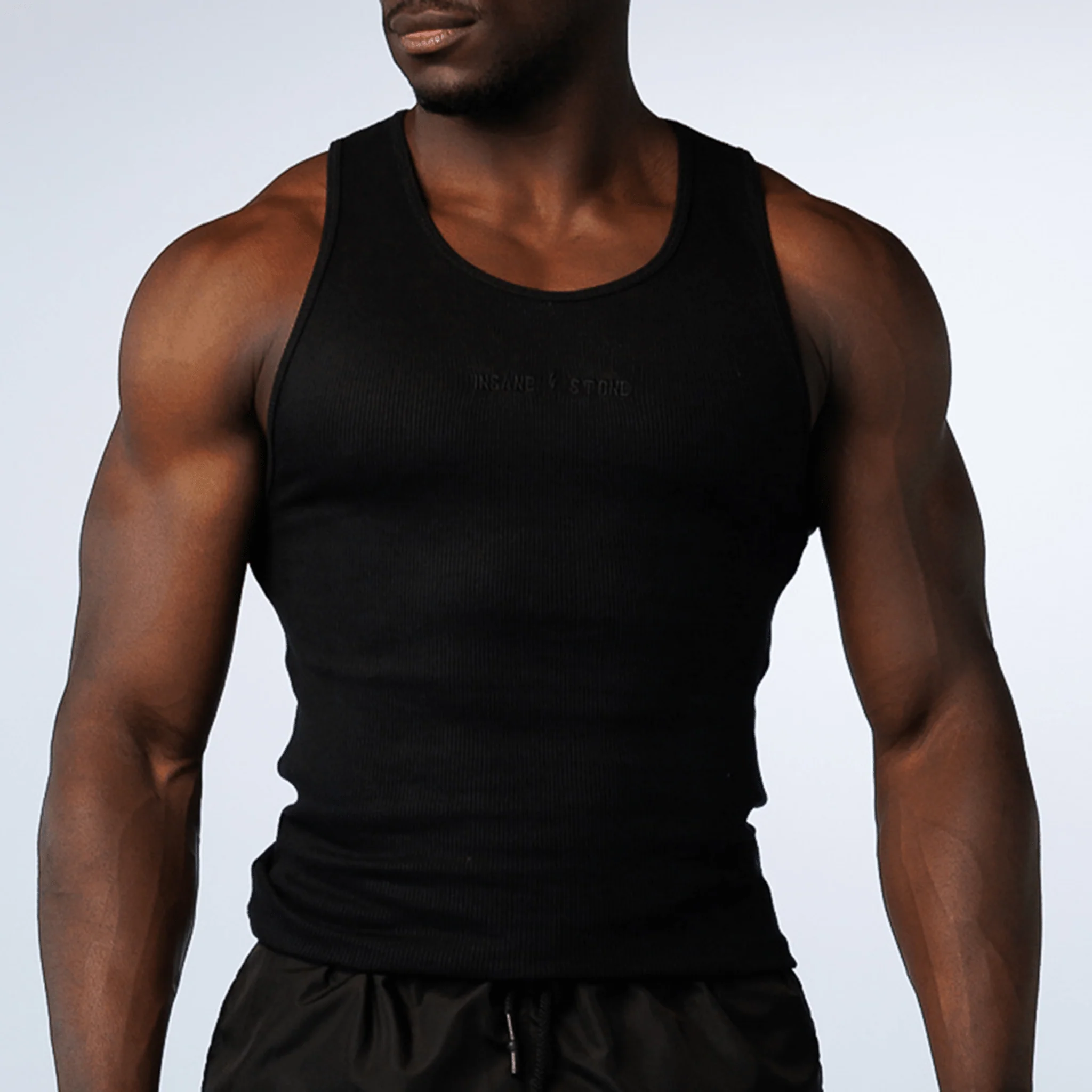 Gym Tank Rib Black - Image 4