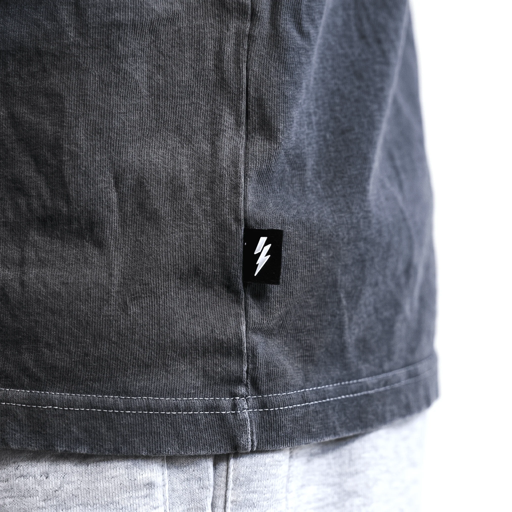 Crucifix Tee - Stone Grey - Image 5