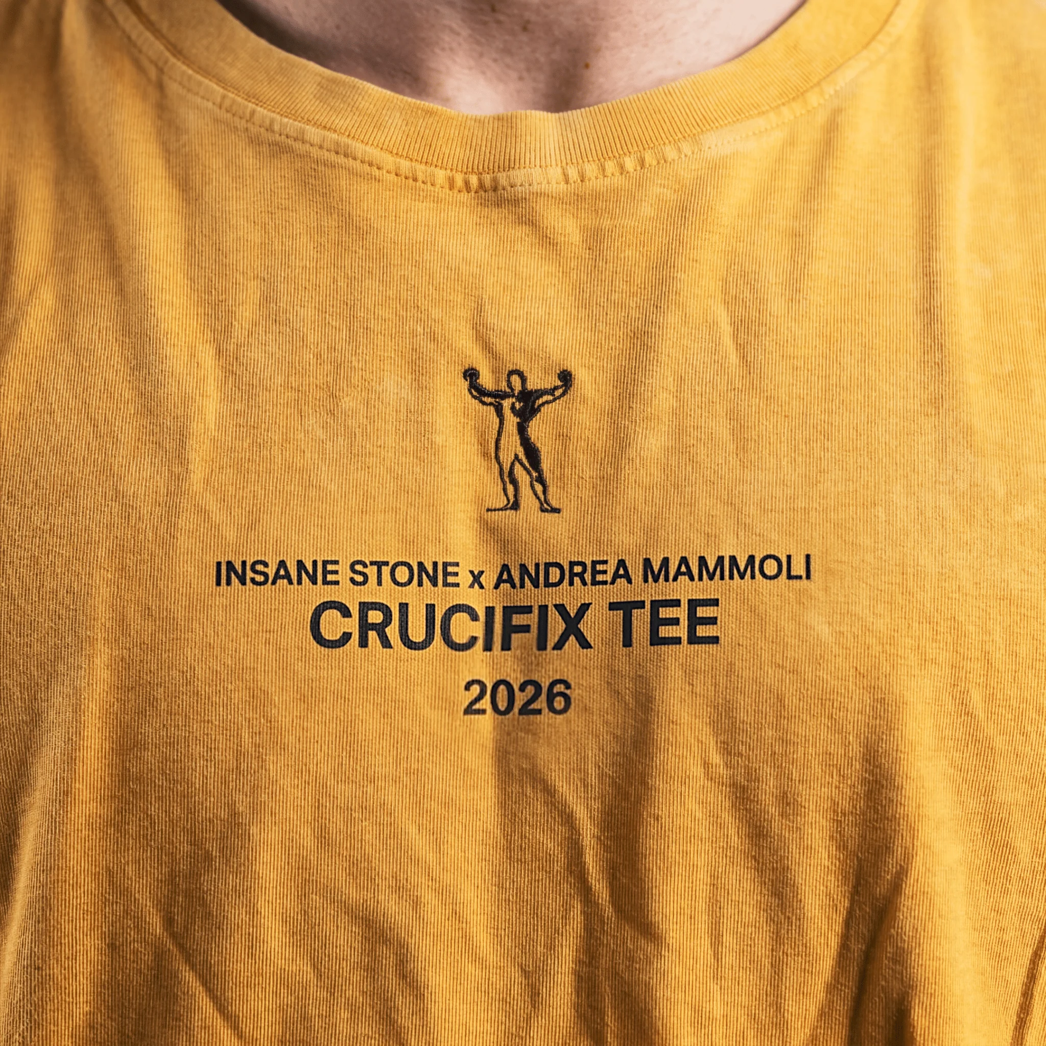 Crucifix Tee - Stone Ochre - Image 5