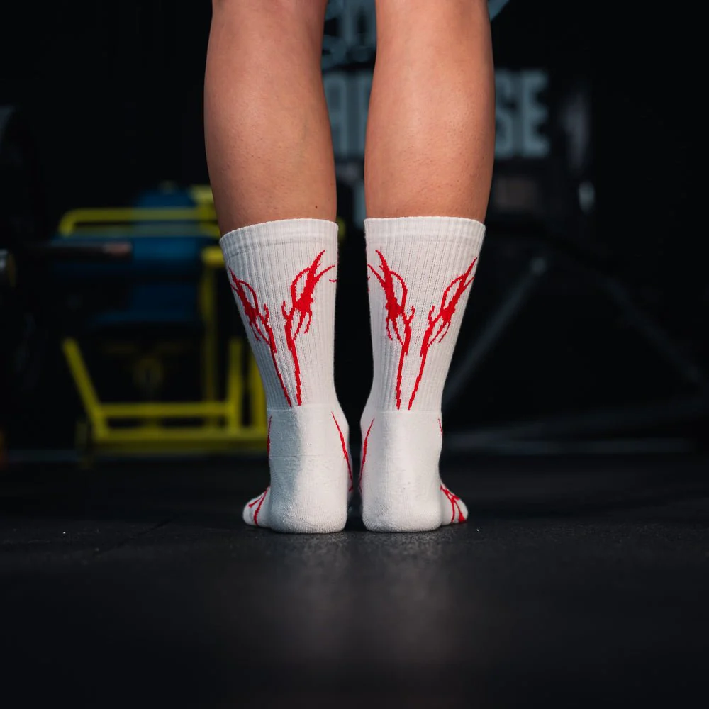 Dark Flame Socks Red - Image 3