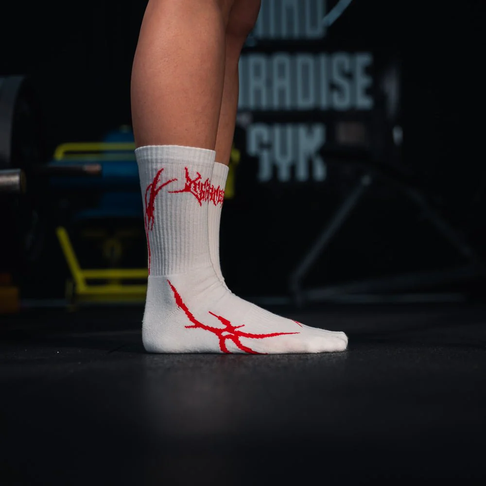 Dark Flame Socks Red - Image 4