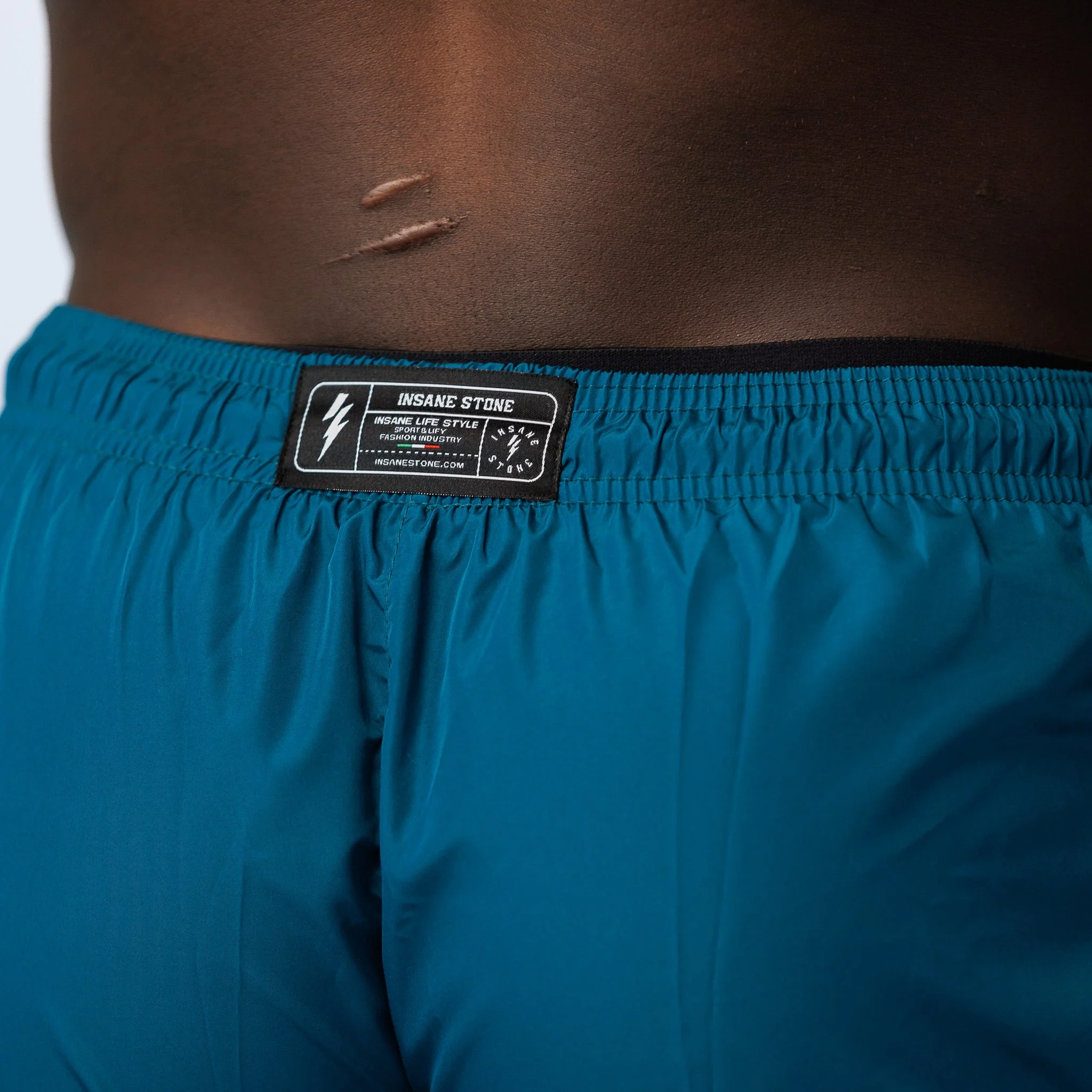 Gym & Swim Shorts Teal-Black - Image 3