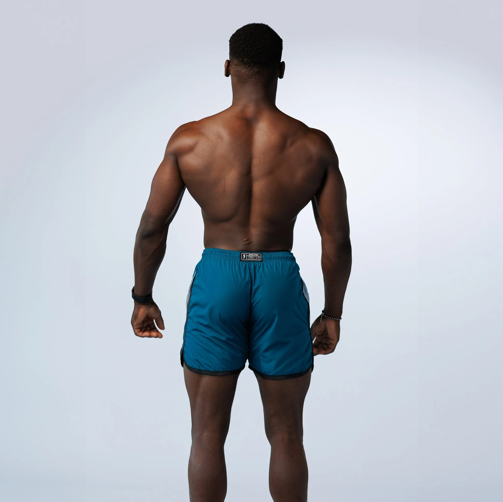 Gym & Swim Shorts Teal-Black - Image 4