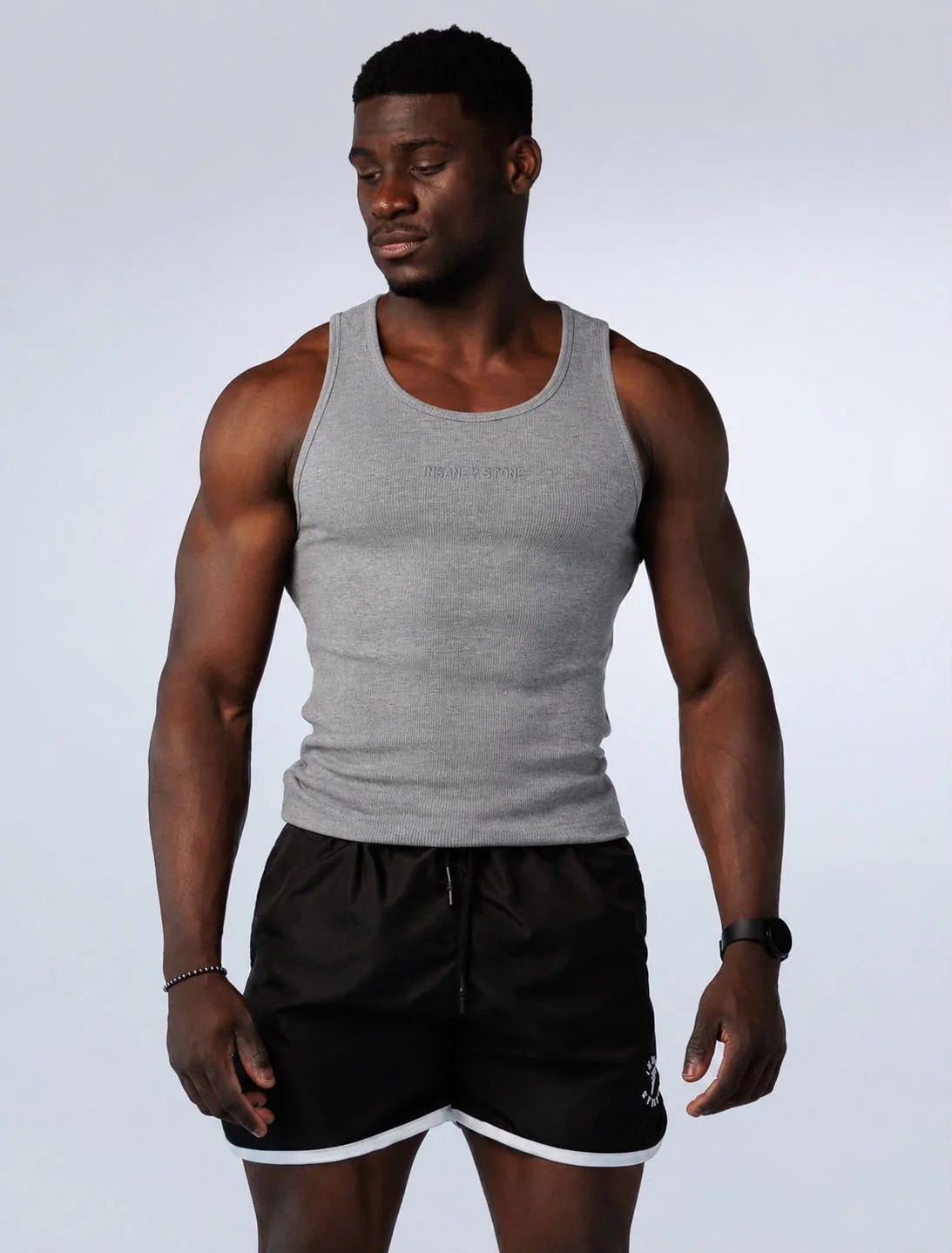 Gym Tank Rib Grey