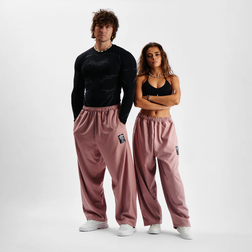 Pants MAMMAMIA - Pinstripe Old Pink - Image 2
