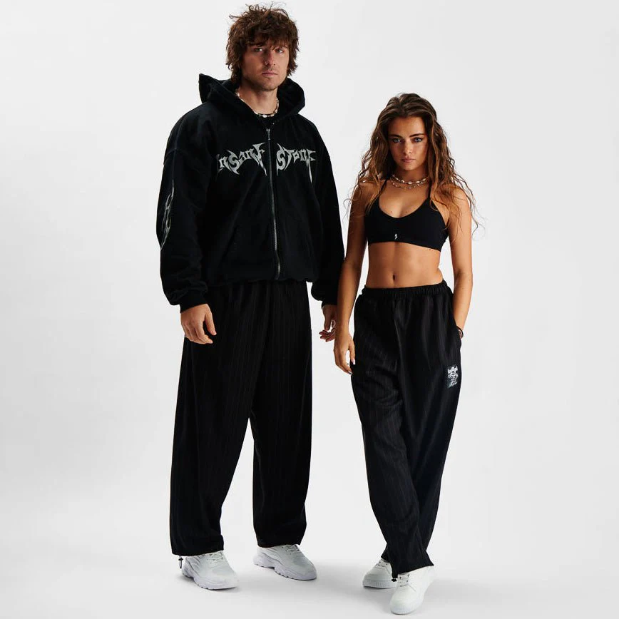 Pants MAMMAMIA - Pinstripe Black - Image 11