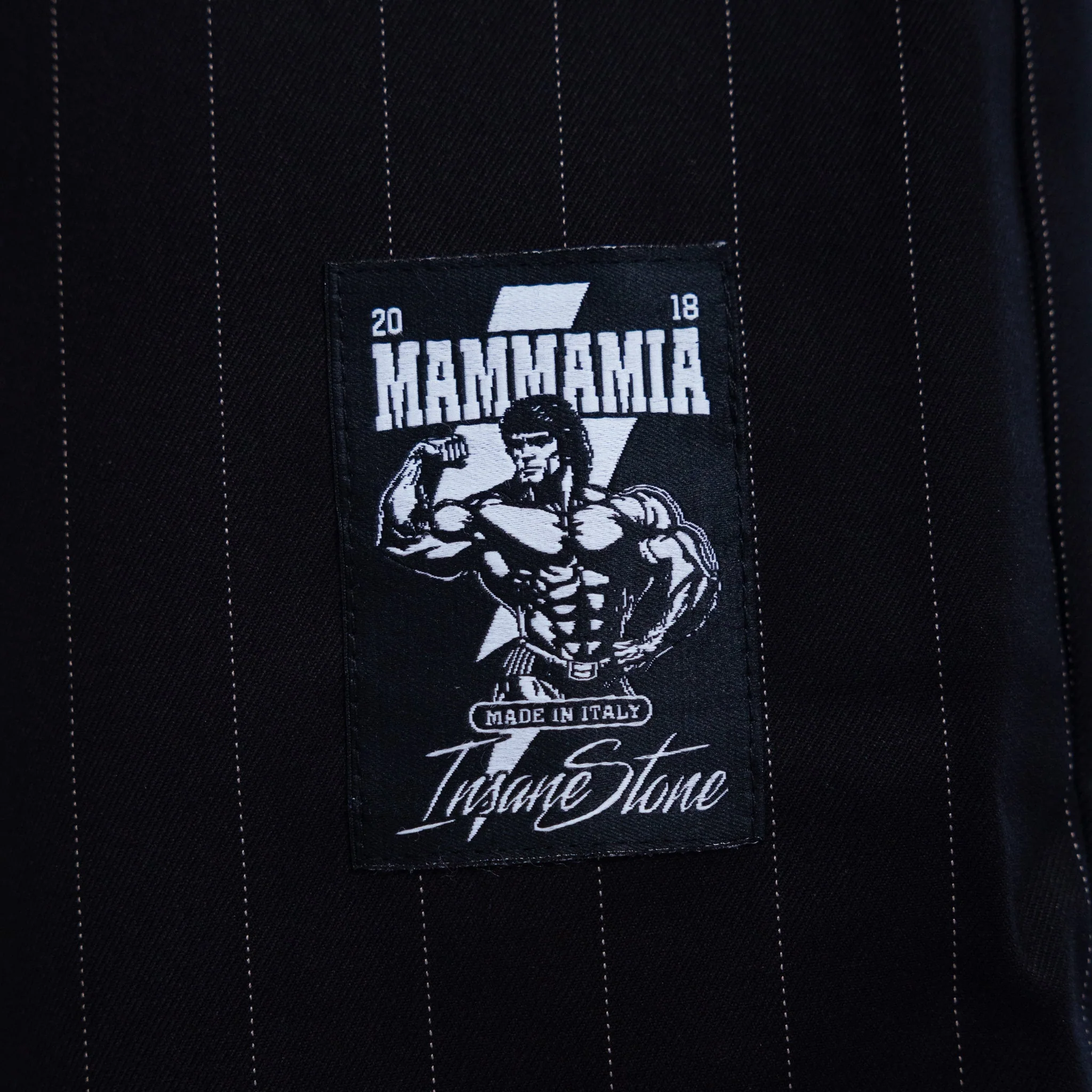 Shorts MAMMAMIA - Pinstripe Black - Image 7