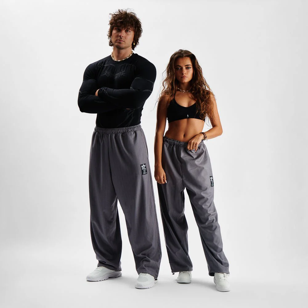 Pants MAMMAMIA - Pinstripe Gray - Image 2