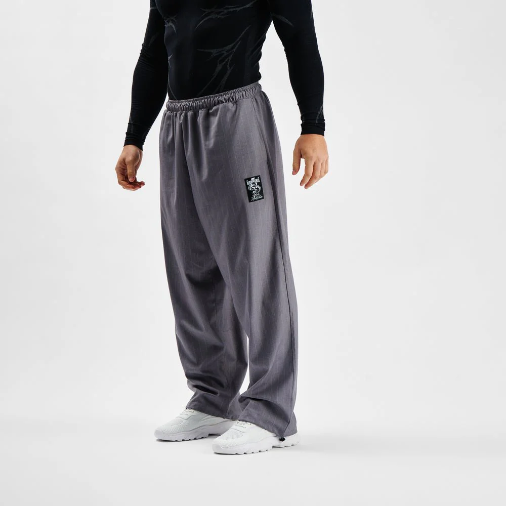 Pants MAMMAMIA - Pinstripe Gray - Image 9