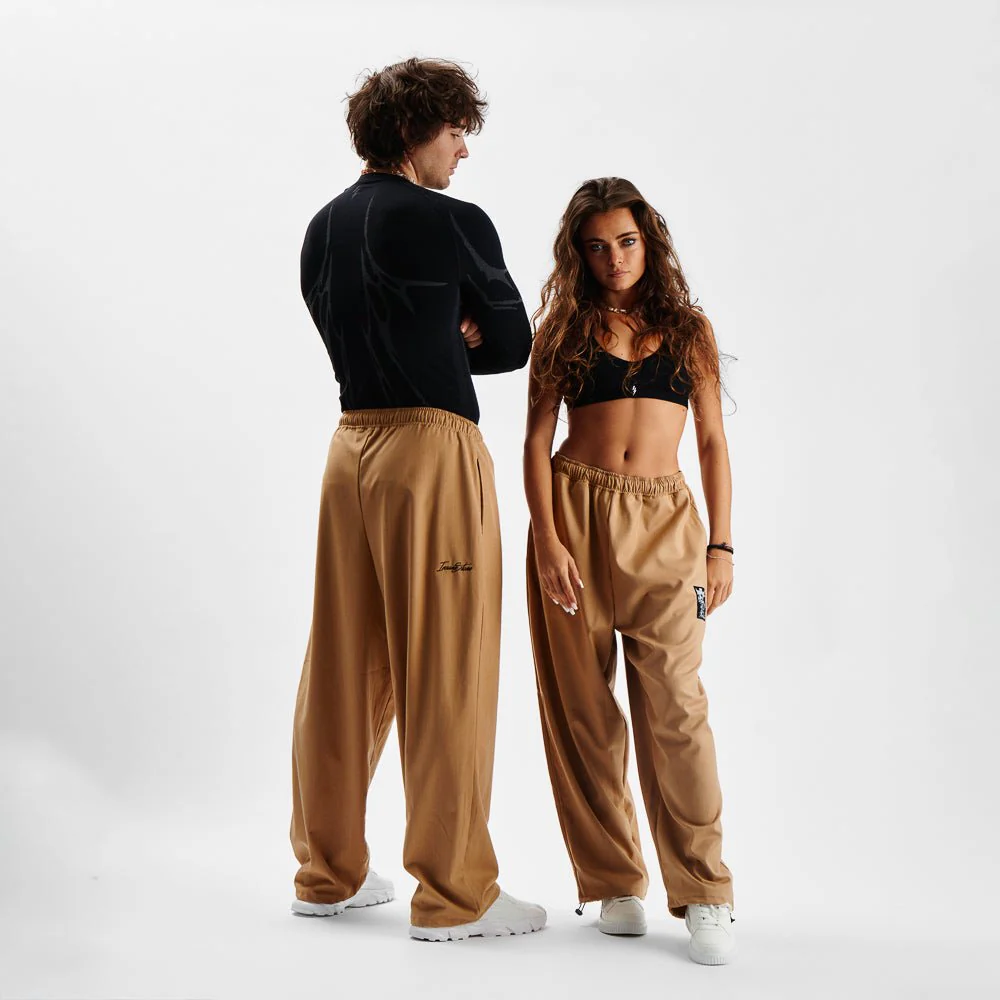 Pants MAMMAMIA - Pinstripe Beige