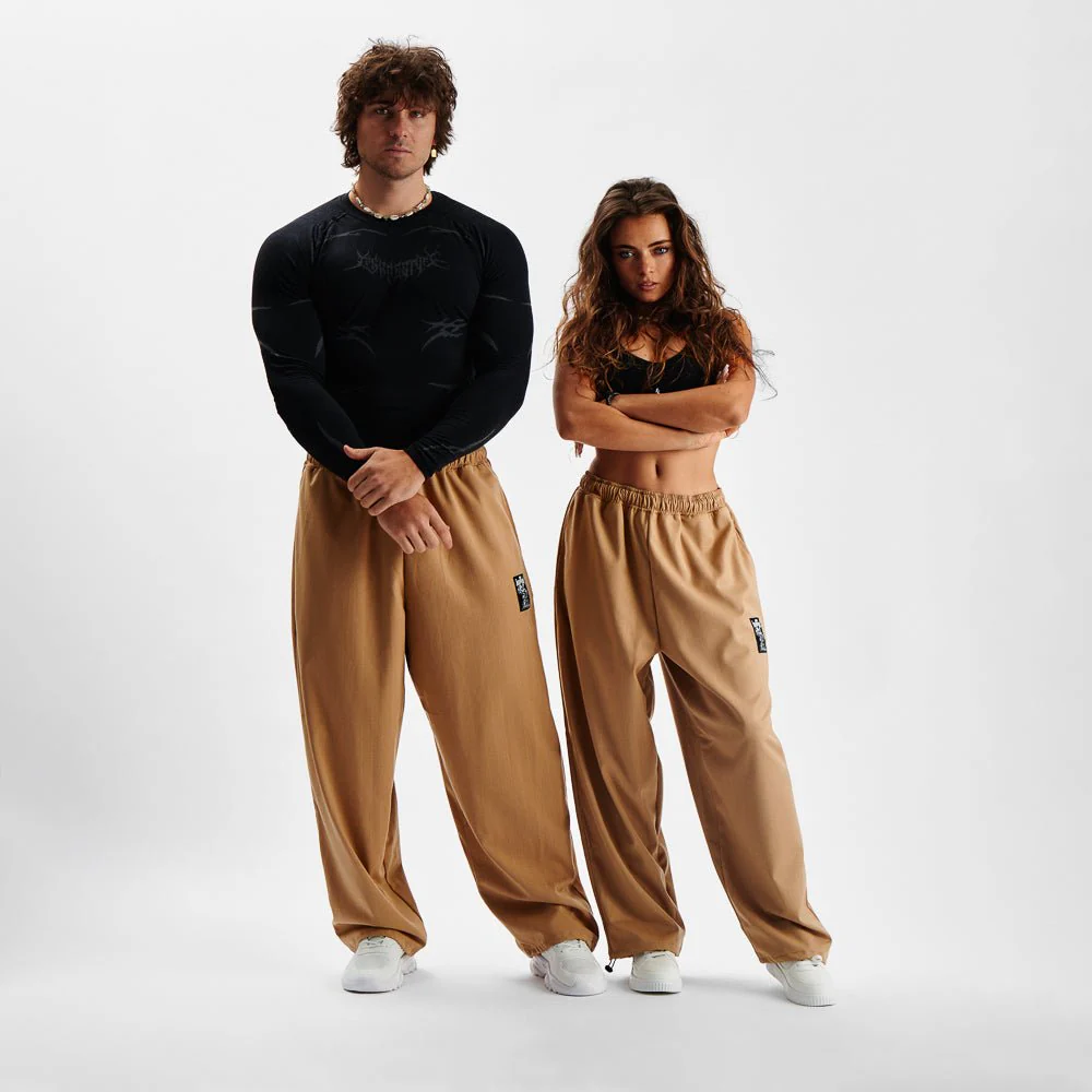 Pants MAMMAMIA - Pinstripe Beige - Image 10