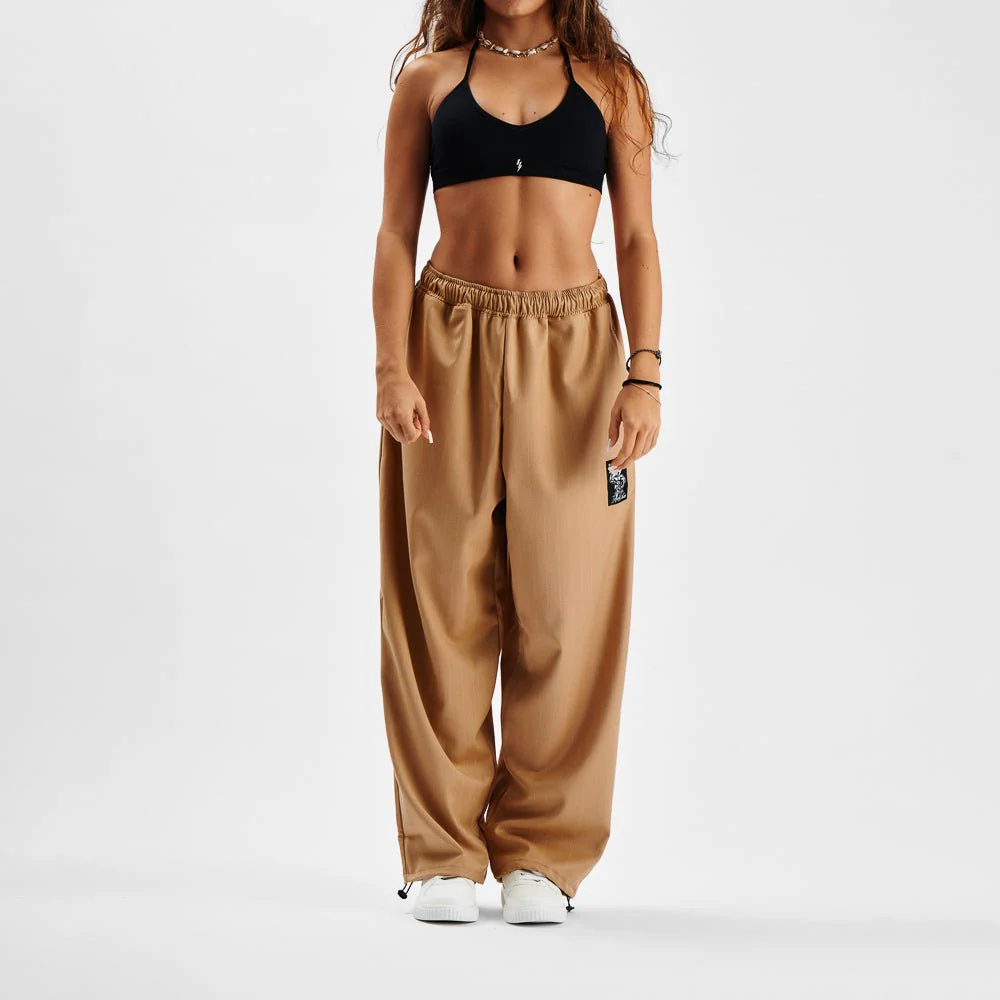 Pants MAMMAMIA - Pinstripe Beige - Image 4