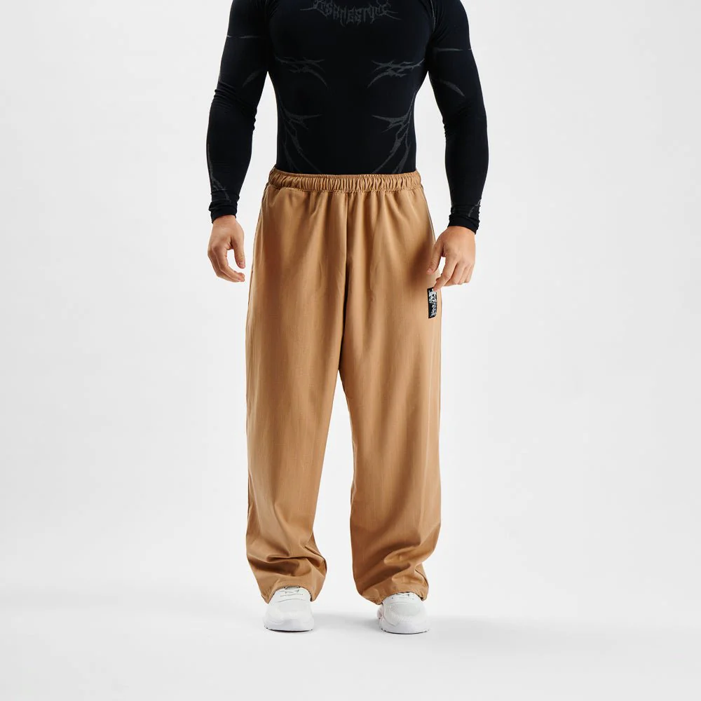 Pants MAMMAMIA - Pinstripe Beige - Image 8