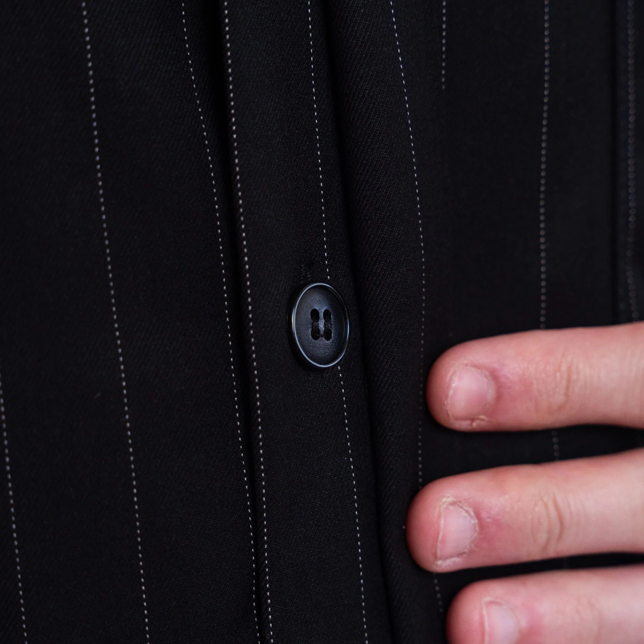 Shirt MAMMAMIA - Pinstripe Black - Image 5