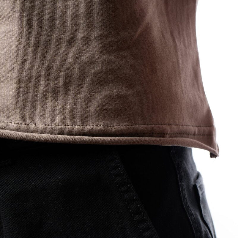 T-shirt Villain Oversize|Crop Mud - Image 6