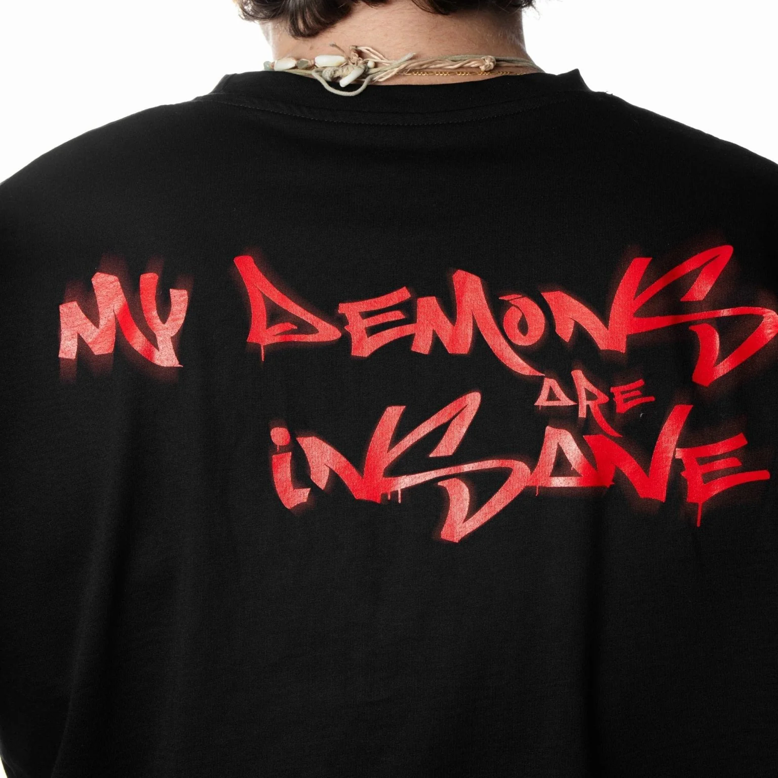 T-shirt Villain Oversize|Crop Black - Image 6