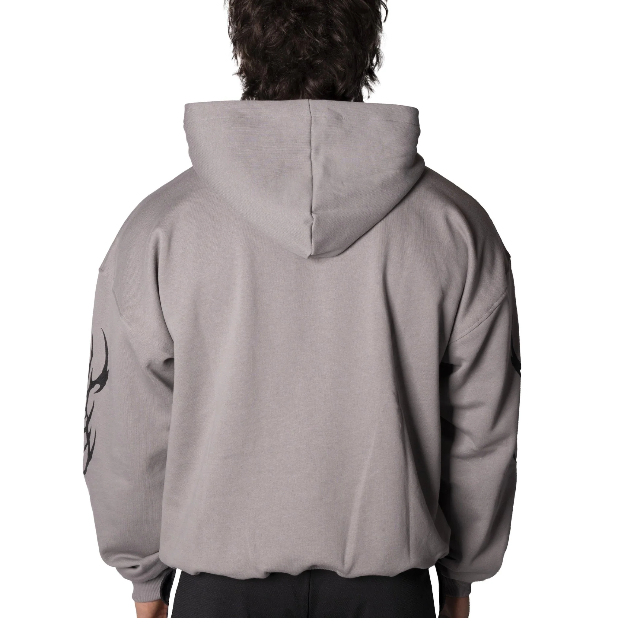 Tribal Strength Zip Hoodie Dark Grey - Image 5