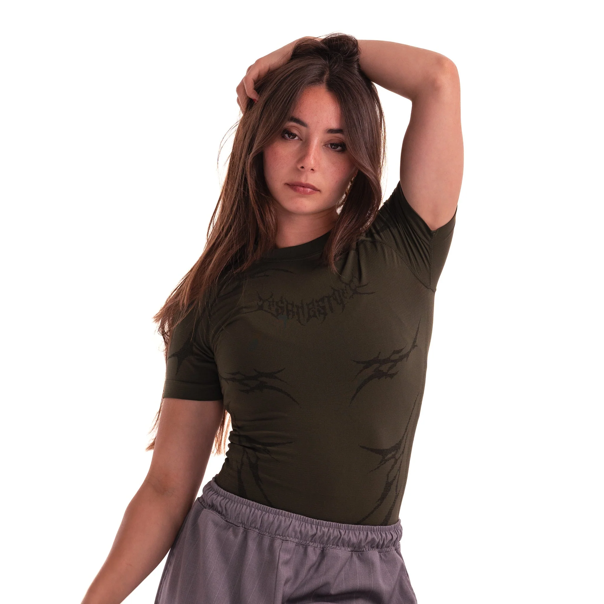 Woman Compression Knight Carbon - Military green - Image 4